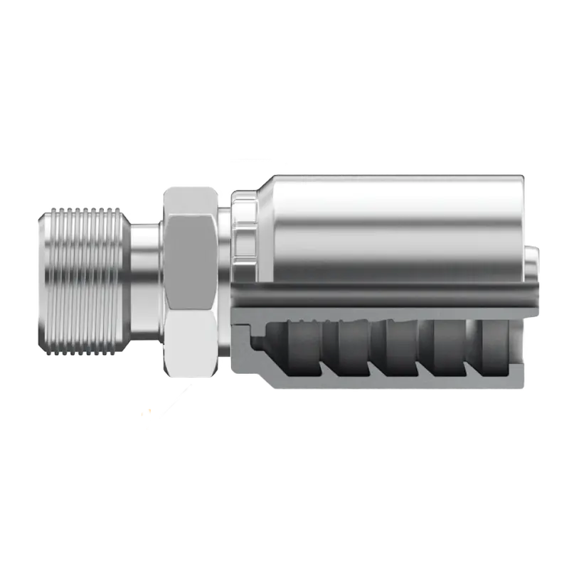 B2-Dlm-0622: Continental Hose Fitting, 0.375 (3/8") Hose Id X 22X1.5 Male Din Light, Straight Rigid Connection 1