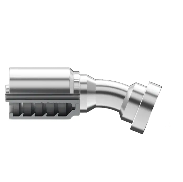 B2-Fh22-2024: Continental Hose Fitting, 1.25 (1-1/4") Hose Id X 1.5 (1-1/2") Code 62, 22.5-Degree Connection 1