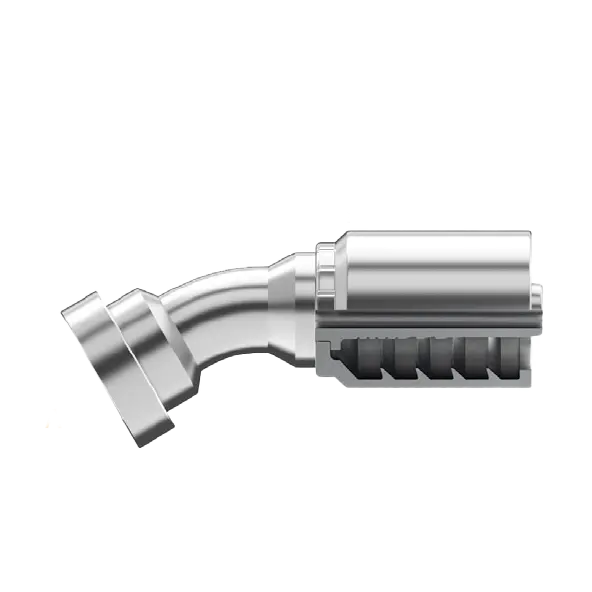 B2-Fh30-2020: Continental Hose Fitting, 1.25 (1-1/4") Hose Id X 1.25 (1-1/4") Code 62, 30-Degree Connection 1