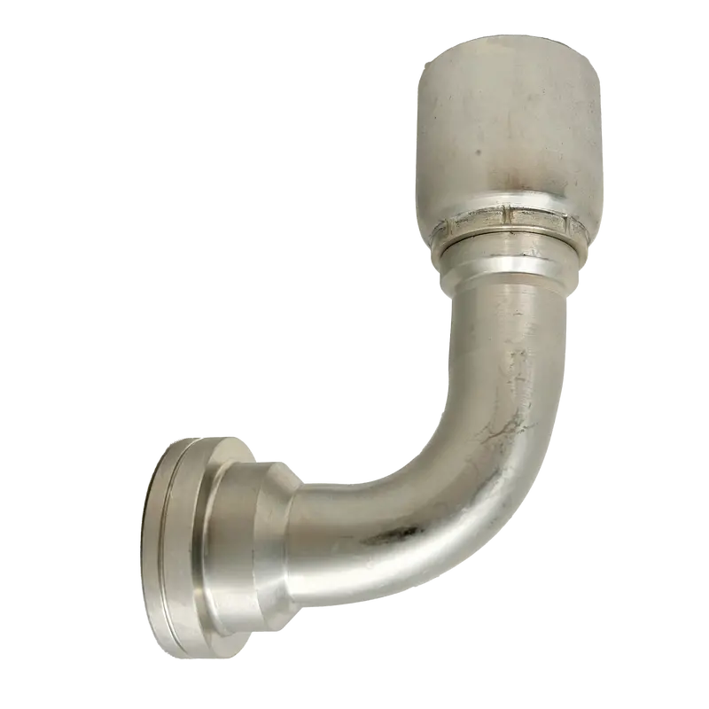 B2-Fh90-1212: Continental Hose Fitting, 0.75 (3/4") Hose Id X 0.75 (3/4") Code 62, 90-Degree Connection 1