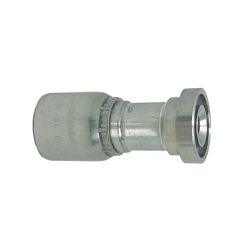 B2-Fl-0808: Continental Hose Fitting, 0.5 (1/2") Hose Id X 0.5 (1/2") Code 61, Straight Connection 1