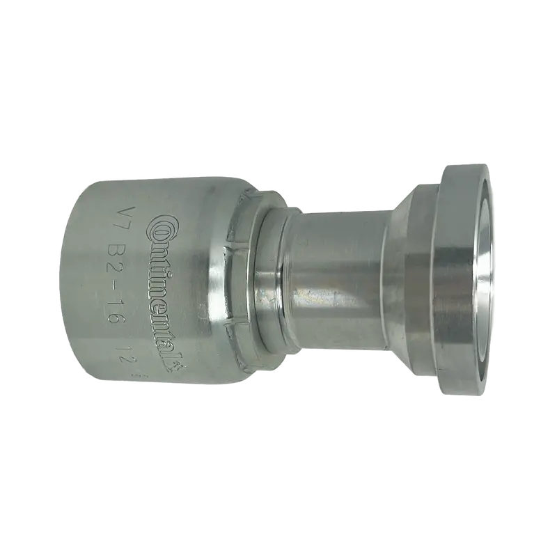 B2-Fl-1620: Continental Hose Fitting, 1" Hose Id X 1.25 (1-1/4") Code 61, Straight Connection 1