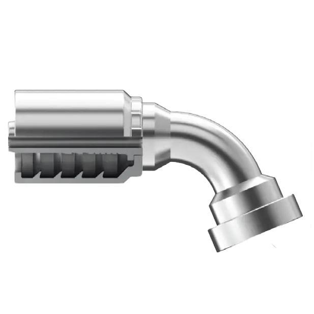 B2-Fl67-1616: Continental Hose Fitting, 1" Hose Id X 1" Code 61, 67-Degree Connection 1