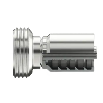 B2-Ihum1502-1616: Continental Hose Fitting, 1" Hose Id X Acme-2G, 3.5 Tpi Hammer Union, Straight Rigid Connection 1