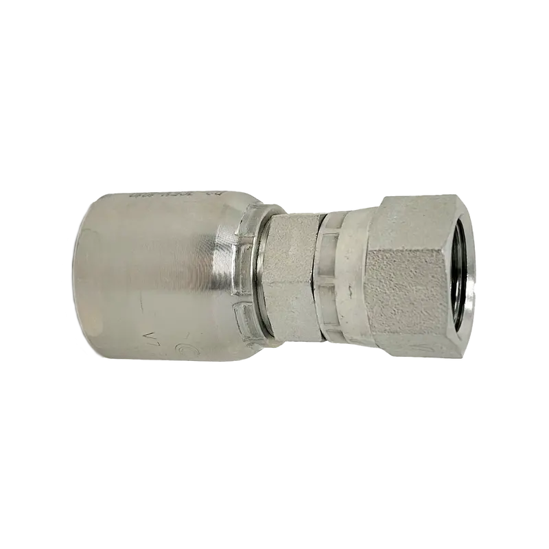 B2-Jcfx-0808S: Continental Hose Fitting, 0.5 (1/2") Hose Id X 3/4-16 Female Jic, Straight Swivel Connection 1