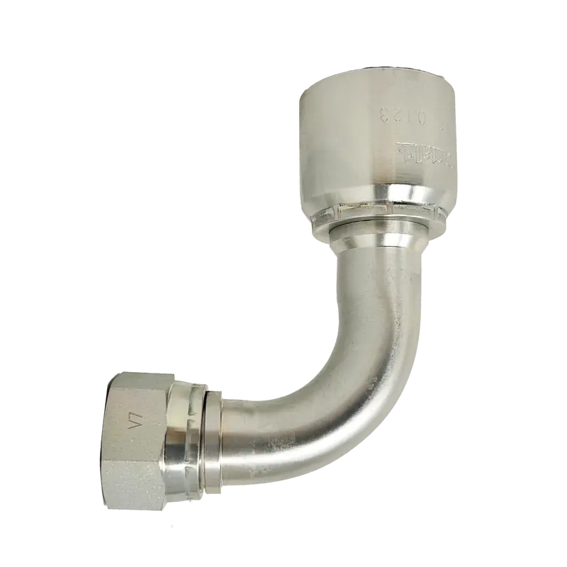 B2-Jcfx90-1010: Continental Hose Fitting, 0.625 (5/8") Hose Id X 7/8-14 Female Jic, 90-Degree Swivel Connection 1