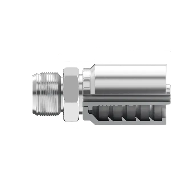 B2-Jcm-1008: Continental Hose Fitting, 0.625 (5/8") Hose Id X 3/4-16 Male Jic, Straight Rigid Connection 1