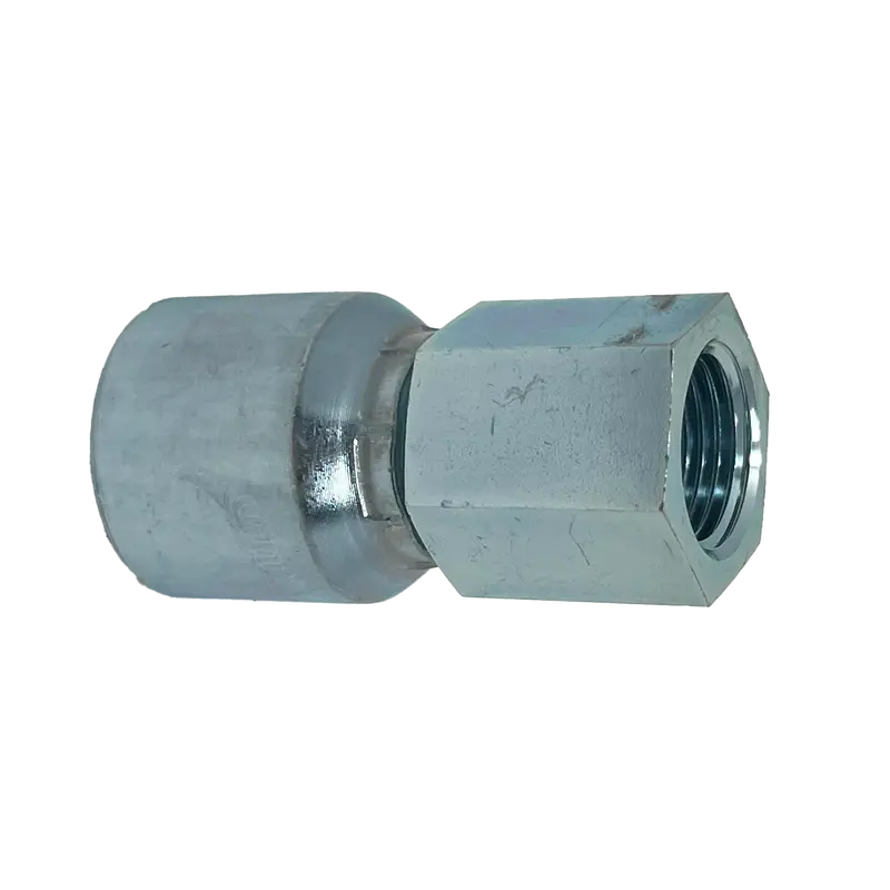 B2-Npf-0608: Continental Hose Fitting, 0.375 (3/8") Hose Id X 1/2-14 Female Nptf, Straight Rigid Connection 1