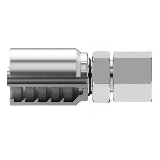 B2-Npfx-1616: Continental Hose Fitting, 1" Hose Id X 1-11-1/2 Female Nptf, Straight Swivel Connection 1