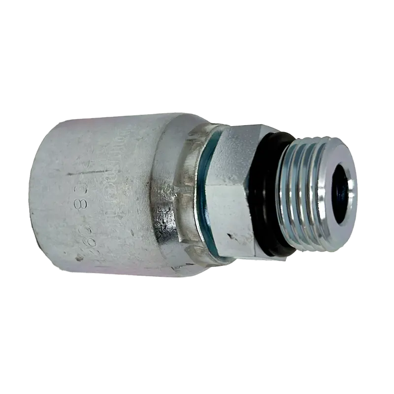 B2-Obm-0808S: Continental Hose Fitting, 0.5 (1/2") Hose Id X 3/4-16 Male Orb, Straight Rigid Connection 1