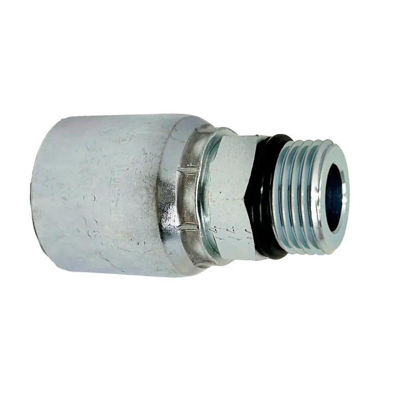 B2-Obm-1012: Continental Hose Fitting, 0.625 (5/8") Hose Id X 1-1/16-12 Male Orb, Straight Rigid Connection 1