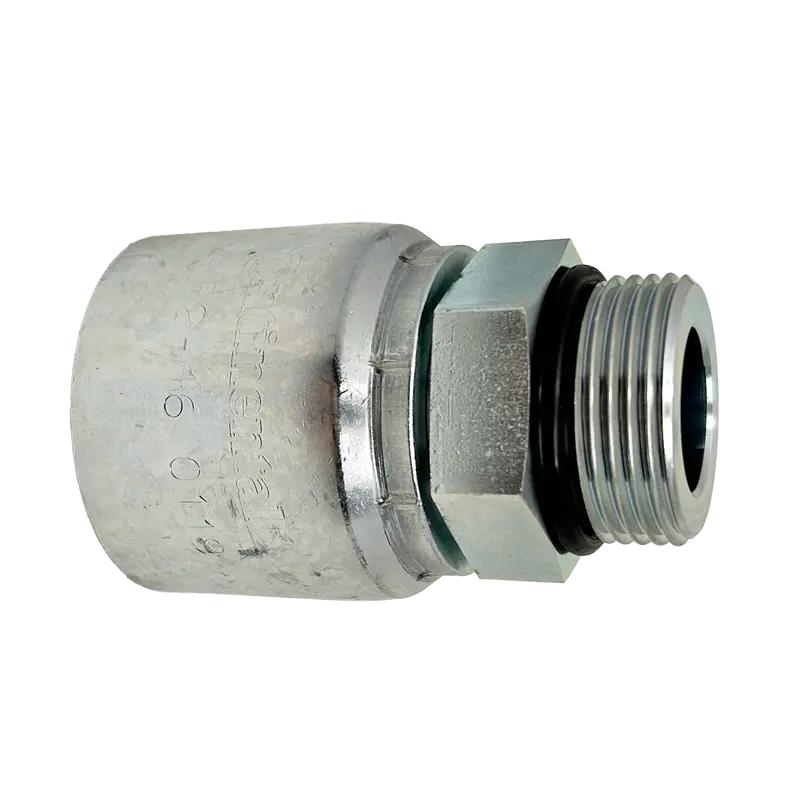 B2-Obm-1616: Continental Hose Fitting, 1" Hose Id X 1-5/16-12 Male Orb, Straight Rigid Connection 1