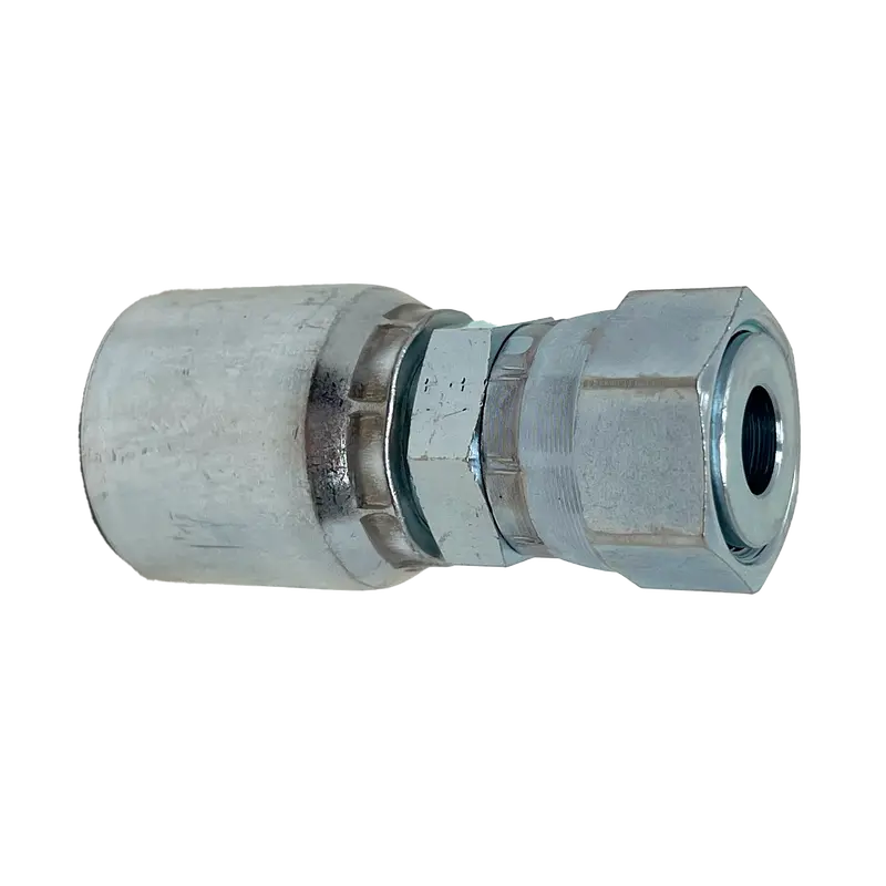 B2-Offx-0806: Continental Hose Fitting, 0.5 (1/2") Hose Id X 11/16-16 Female Orfs, Straight Swivel Connection 1