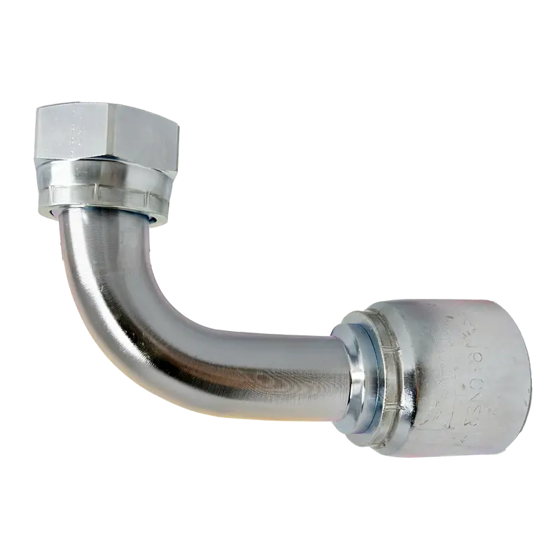 B2-Offx90-1620: Continental Hose Fitting, 1" Hose Id X 1-11/16-12 Female Orfs, 90-Degree Swivel Connection 1