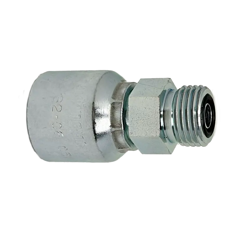 B2-Ofm-0406: Continental Hose Fitting, 0.25 (1/4") Hose Id X 11/16-16 Male Orfs, Straight Rigid Connection 1