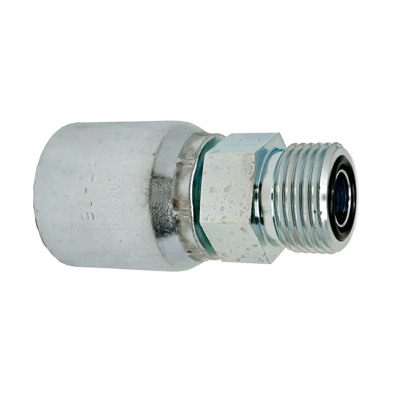 B2-Ofm-0808: Continental Hose Fitting, 0.5 (1/2") Hose Id X 13/16-16 Male Orfs, Straight Rigid Connection 1