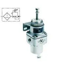 B38-240-B2ka : Norgren B38 Series Stainless Steel Precision Filter/Regulator, 1/4 Ptf Ports, Relieving, Manual Drain, 25-Micron 1