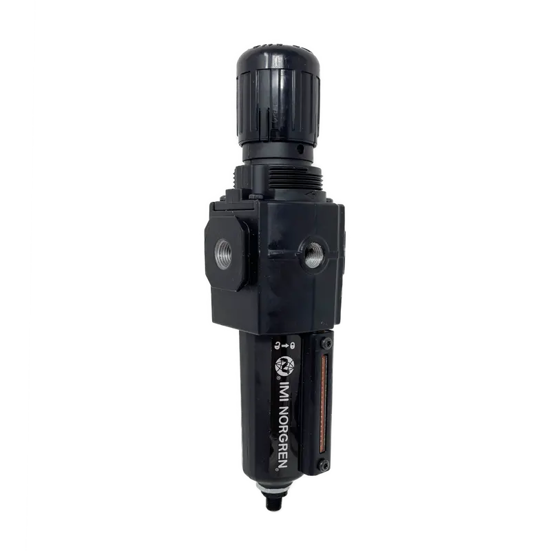 B73g-2Ak-Ad1-Rmn : Norgren Excelon Combo Filter/Regulator, 1/4" Npt, Knob Adjust, Auto Drain, Metal Bowl, 5-Micron, Relieving, 5-150Psi, No Gauge 1