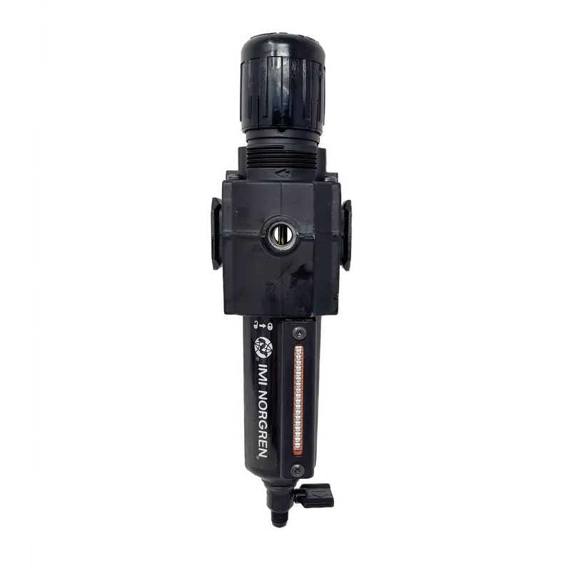 B73g-3Ak-Qd1-Rmn : Norgren Excelon Combo Filter/Regulator, 3/8" Npt, Knob Adjust, Manual 1/4 Turn Drain, Metal Bowl, 5-Micron, Relieving, 5-150Psi, No Gauge 2