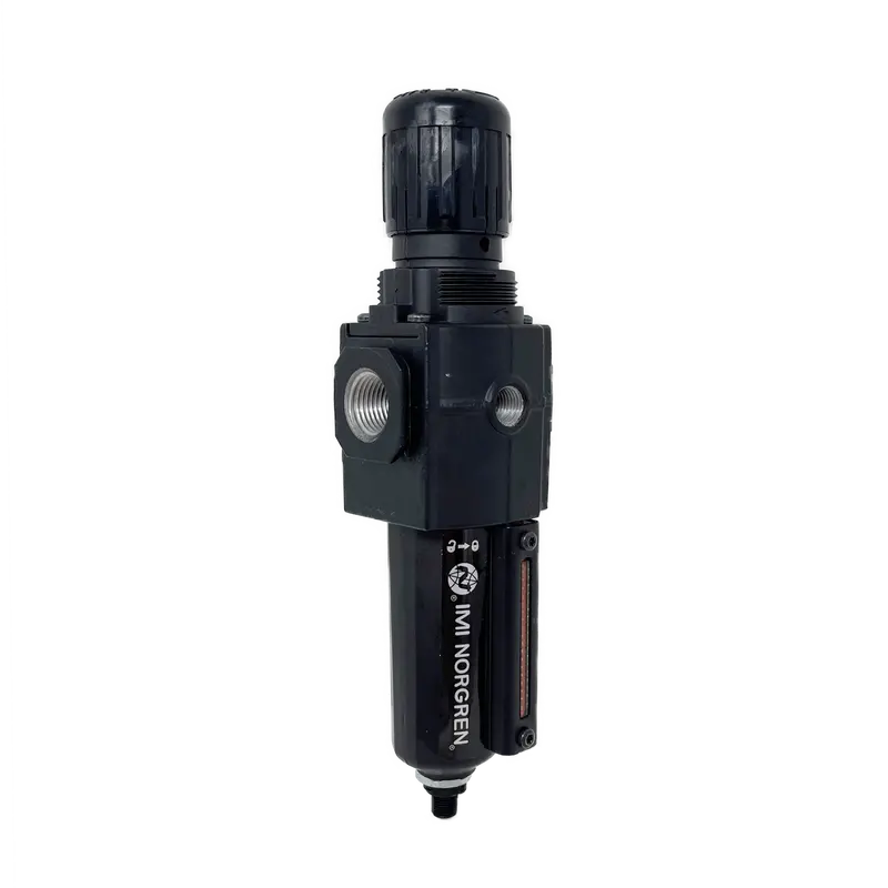 B73g-4Ak-Ad3-Rmn : Norgren Excelon Combo Filter/Regulator, 1/2" Npt, Knob Adjust, Auto Drain, Metal Bowl, 40-Micron, Relieving, 5-150Psi, No Gauge 1