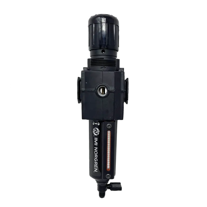 B73g-4Ak-Qd3-Rmn : Norgren Excelon Combo Filter/Regulator, 1/2" Npt, Knob Adjust, Manual 1/4 Turn Drain, Metal Bowl, 40-Micron, Relieving, 5-150Psi, No Gauge 2