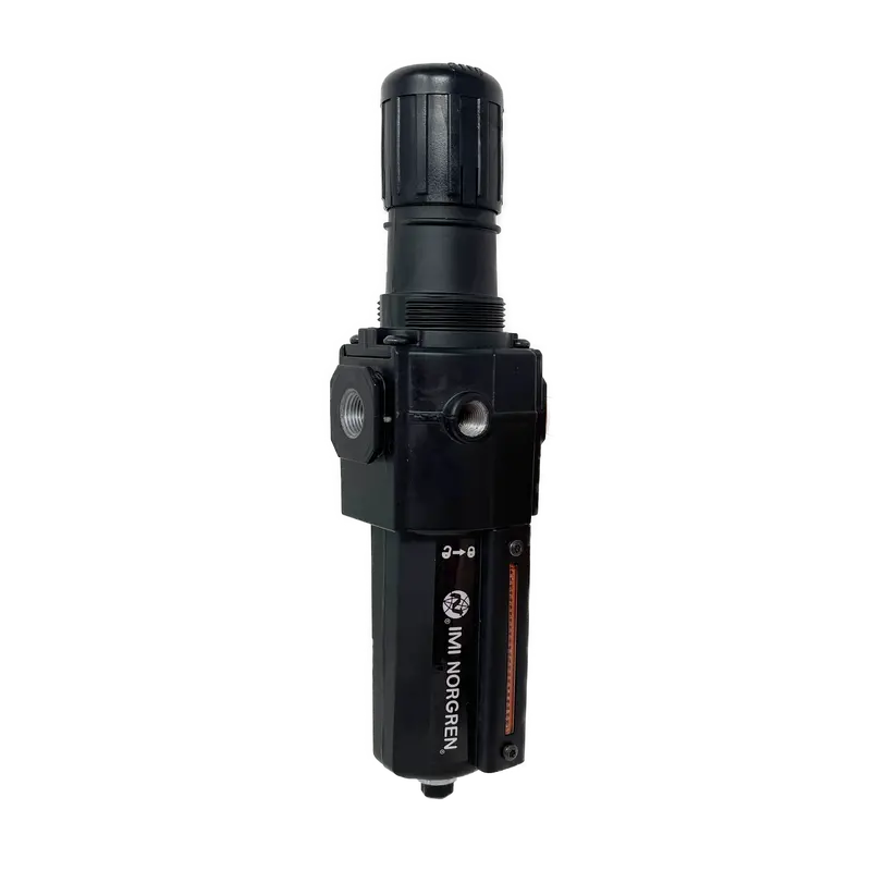 B74g-3Ak-Ad3-Rmn : Norgren Excelon Combo Filter/Regulator, 3/8" Npt, Knob Adjust, Auto Drain, Metal Bowl, 40-Micron, Relieving, 5-150Psi, No Gauge 1