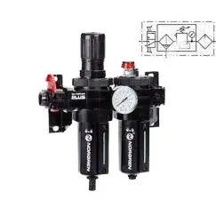 Bl64-401 : Norgren Olympian Bl64 Series Combination Frl, 1/2 Iso G Ports, Automatic Drain, Micro-Fog Lubricator 1
