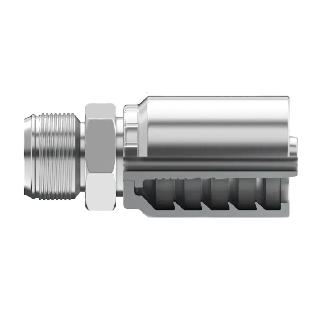 Bt-Jcm-2424 : Continental Hose Fitting, 1.5 (1-1/2") Hose Id, 1-7/8-12 Male Jic, Straight, Rigid Connection 1