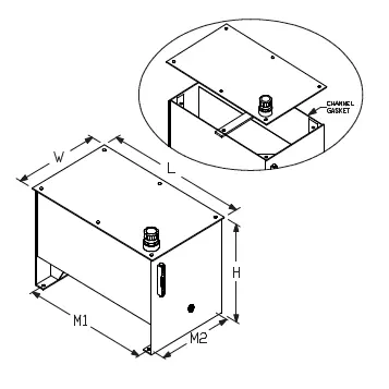 Bt-Jic-50 : Saint Machinery Reservoir, Jic Bolt-On Top, Carbon Steel, 50-Gallon Capacity 2