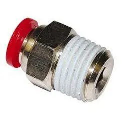 C01251248-10Pack : Norgren Straight Adaptor, 8Mm Internal Hex, 19Mm External Hex, 12Mm Tube O/D, 1/2 Iso R Thread 1