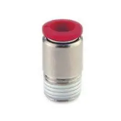 C012a0618-10Pack : Norgren Compact Straight Adaptor, 4Mm Internal Hex, 6Mm Tube O/D, 1/8 Iso R Thread 1