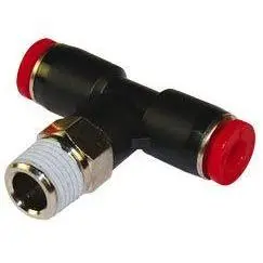 C01670618-10Pack : Norgren Swivel Tee Adaptor, 6Mm Tube O/D, 1/8 Iso R Thread 1
