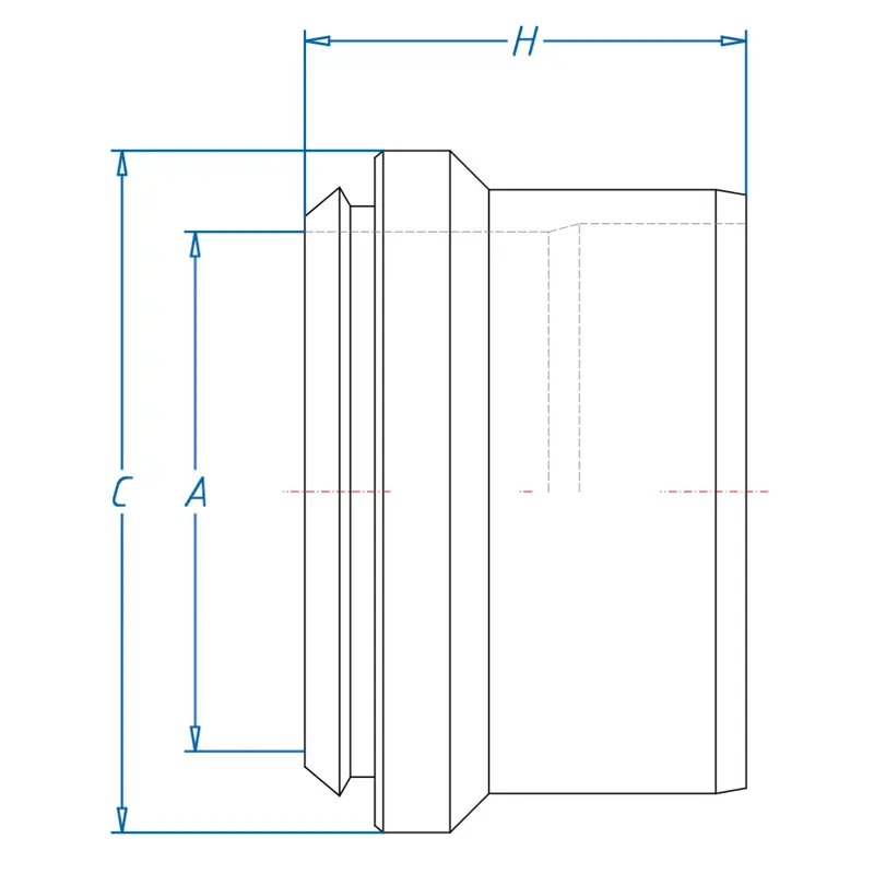 C0319-04-Ss : Onehydraulics Stainless Ferrule, 1/4" (-04) Flareless Bite Type Compression Tube Sleeve 2