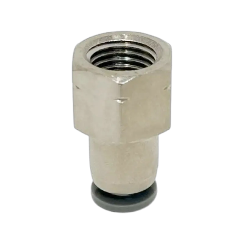 C24260428-10Pack : Norgren Straight Adapter, 1/4 Tube O/D, 1/4 Npt Female Thread 2