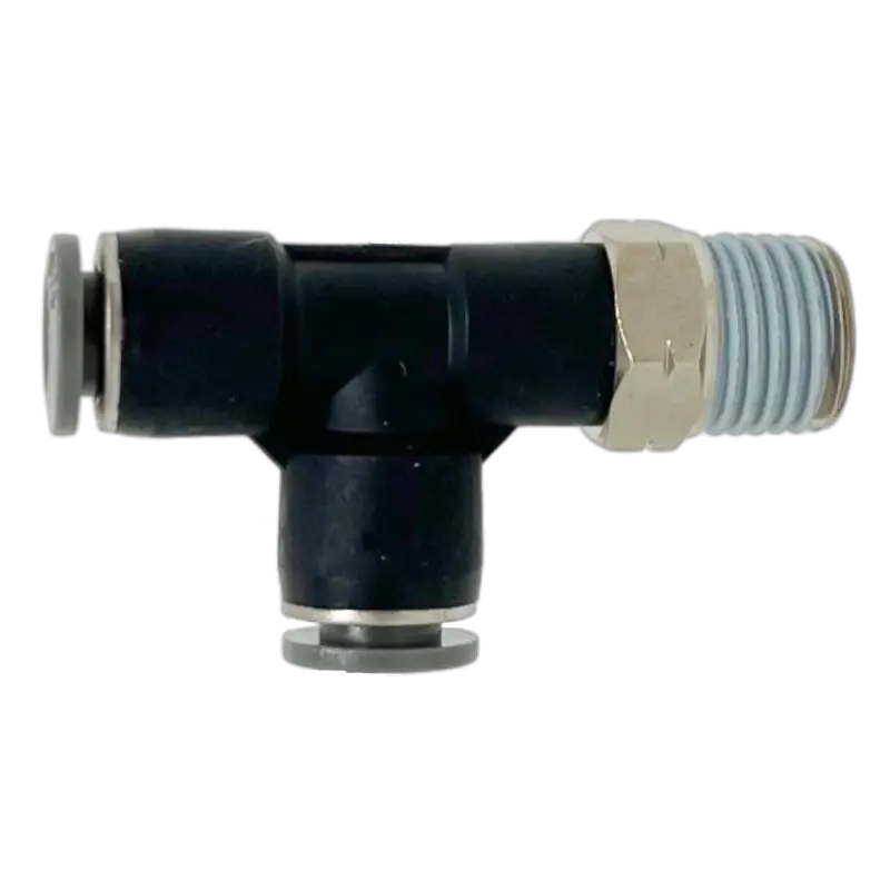 C24680538-10Pack : Norgren Swivel Run Tee Adapter, 5/16 Tube O/D, 3/8 Npt Thread 1