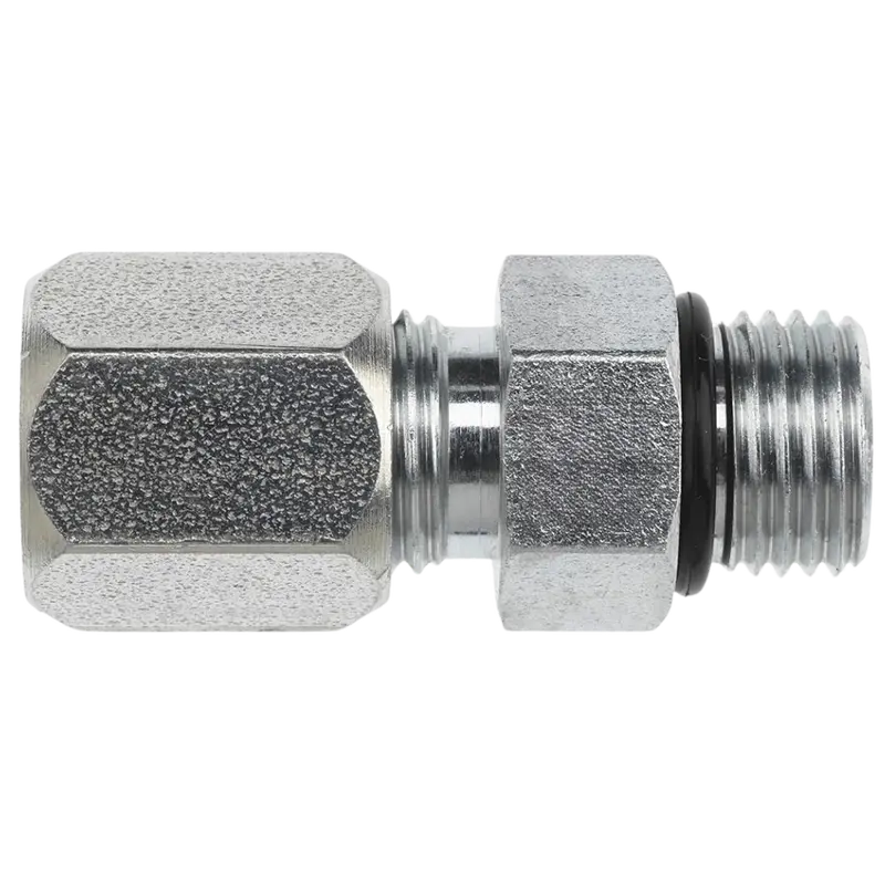 C6400-06-06-O-Ss : Onehydraulics Straight Stainless Adapter, 9/16-18 (-06) Flareless Bite Type Tube Compression X 9/16-18 (-06) Male Orb 1
