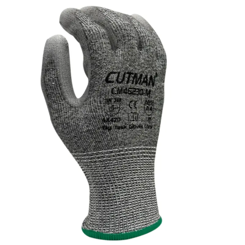 Cm46230 : Cutman 13 Gauge Gray Hdpe Shell, Gray Polyurethane Palm Coated, Ansi Cut A4, 12-Pack 3