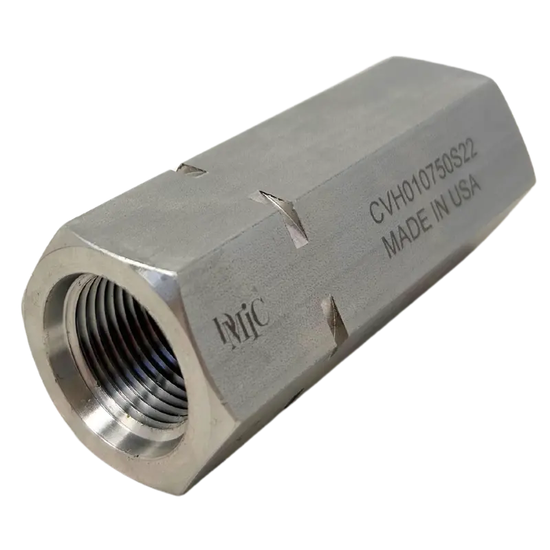 Cvh010750s22-Fire : Fire Sale Cvh01-0750S-22 : Dmic Cvh Series Check Valve, 3/4" Sae Orb Ports, Stainless Steel Body And Internals, 10,000 Psi Max Pressure - All Sales Final 2
