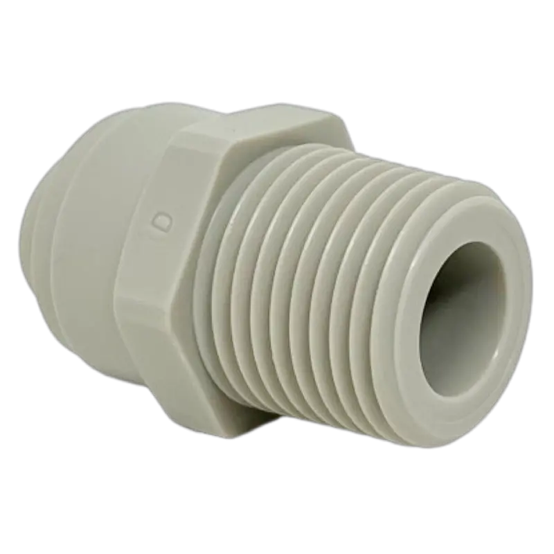 D24250538-10Pack : Norgren Straight Adapter, 5/16 Tube O/D, 3/8 Npt Thread 1