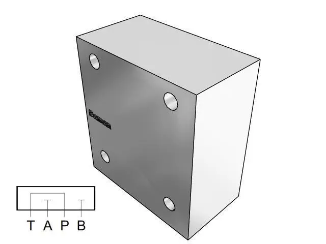 Dd05cps : Daman Cover (Blanking) Plate, Ductile Iron, 5000Psi, D05 (Ng10), Series Circuit, P To T, A&B Blocked 1