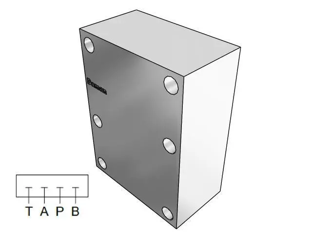 Dd08cpp : Daman Cover (Blanking) Plate, Ductile Iron, 5000Psi, D08 (Ng25), Parallel Circuit, All Ports Blocked 1