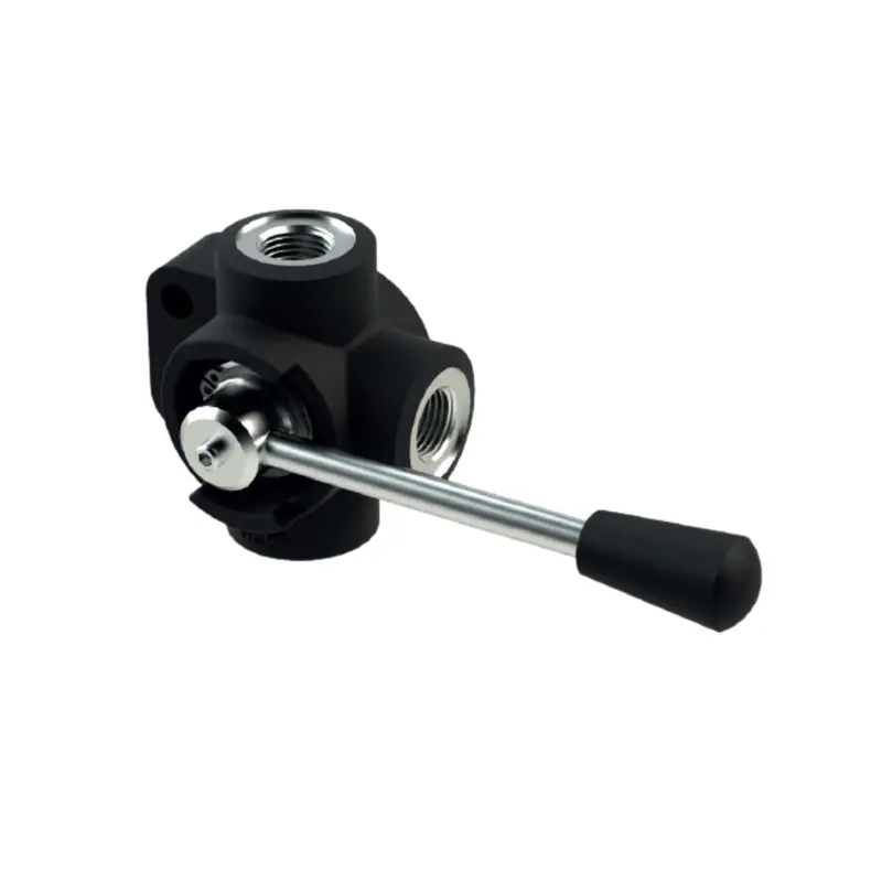 Ddf3380b : Oleoweb Manual Flow Diverters, 3-Way, 3-Position, 3/8" Bspp, Closed Center 1