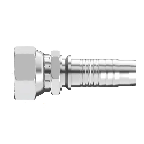Dg-Jcfx-2424 : Continental Hose Fitting, 1.5 (1-1/2") Hose Id, 1-7/8-12 Female Jic, Straight, Swivel Connection 1