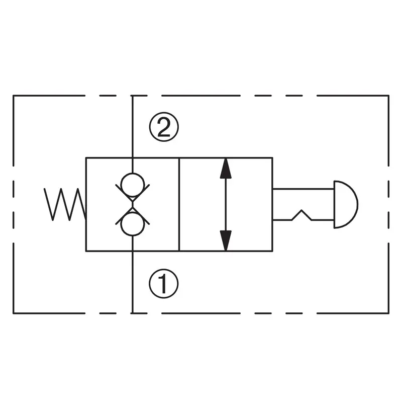 Dmo-080-2Ncsp-N : Deltrol Directional, 2-Way, 2-Position, Normally Closed, Black Knob Manual Operation, C-8-2 Cavity, 3000Psi, 5Gpm 2