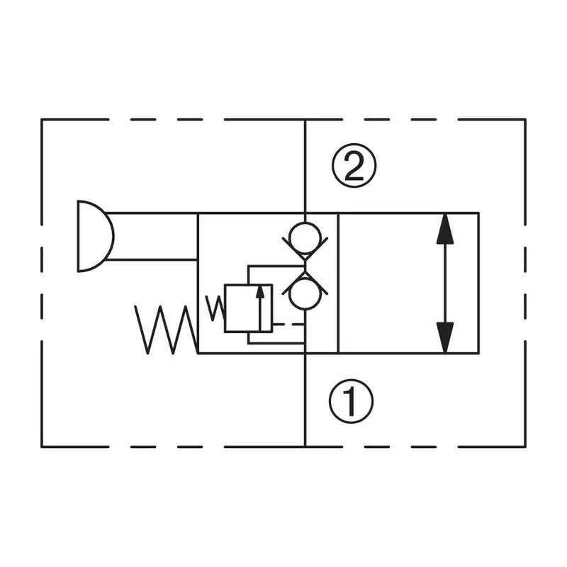 Dmp-080-2Ncp-N : Deltrol Directional, 2-Way, 2-Position, Normally Closed, Red Knob Manual Operation, C-8-2 Cavity, 3000Psi, 6Gpm 2