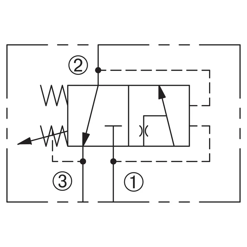 Dpsk-100-N-S : Deltrol Sequence, Adjustable, Pilot Operated, Kick-Down, C-10-3, Screw Adjustment, 3000Psi, 5Gpm, 300-3000Psi Spring Range 2