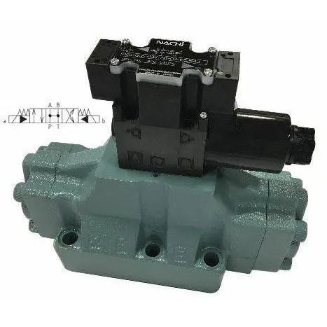 Dss-G06-C4-R-D1-E22 : Nachi Solenoid Valve, 3P4w, D08, 158Gpm, 4640Psi, All Ports Open Neutral, 12 Vdc, Wiring Box With Lights 1