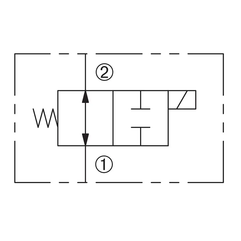Dsv2-100-2Nos-N : Deltrol Solenoid Valve With No Coil, 2-Way, 2-Position, Normally Open Spool, C-10-2 Cavity, 3000Psi, 6Gpm 2
