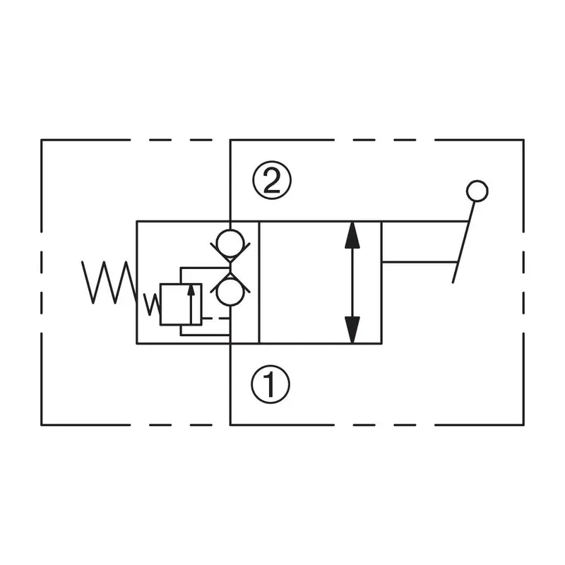 Dtv2-080-N : Deltrol Directional, 2-Way, 2-Position, Normally Closed, Toggle Operated, C-8-2 Cavity, Cannot Overcenter Detent Open, 3000Psi, 6Gpm 2