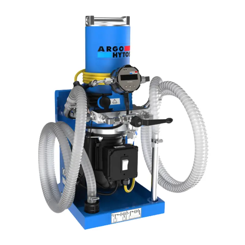 Fapc 016-12175Us : Argo Filter Cart, 5Gpm, 3-Micron Element, 110Vac 60Hz Motor, 5.9Ft Suction Hose, 6.6Ft Pressure Hose, With Opcom Onboard Particle Monitoring System 1